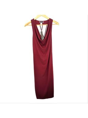 ANOTHER STORY Sleeveless Burgundy Midi Dress Size Large NWT